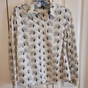Boden new without tags peacock cotton shirt Size 10 Regular